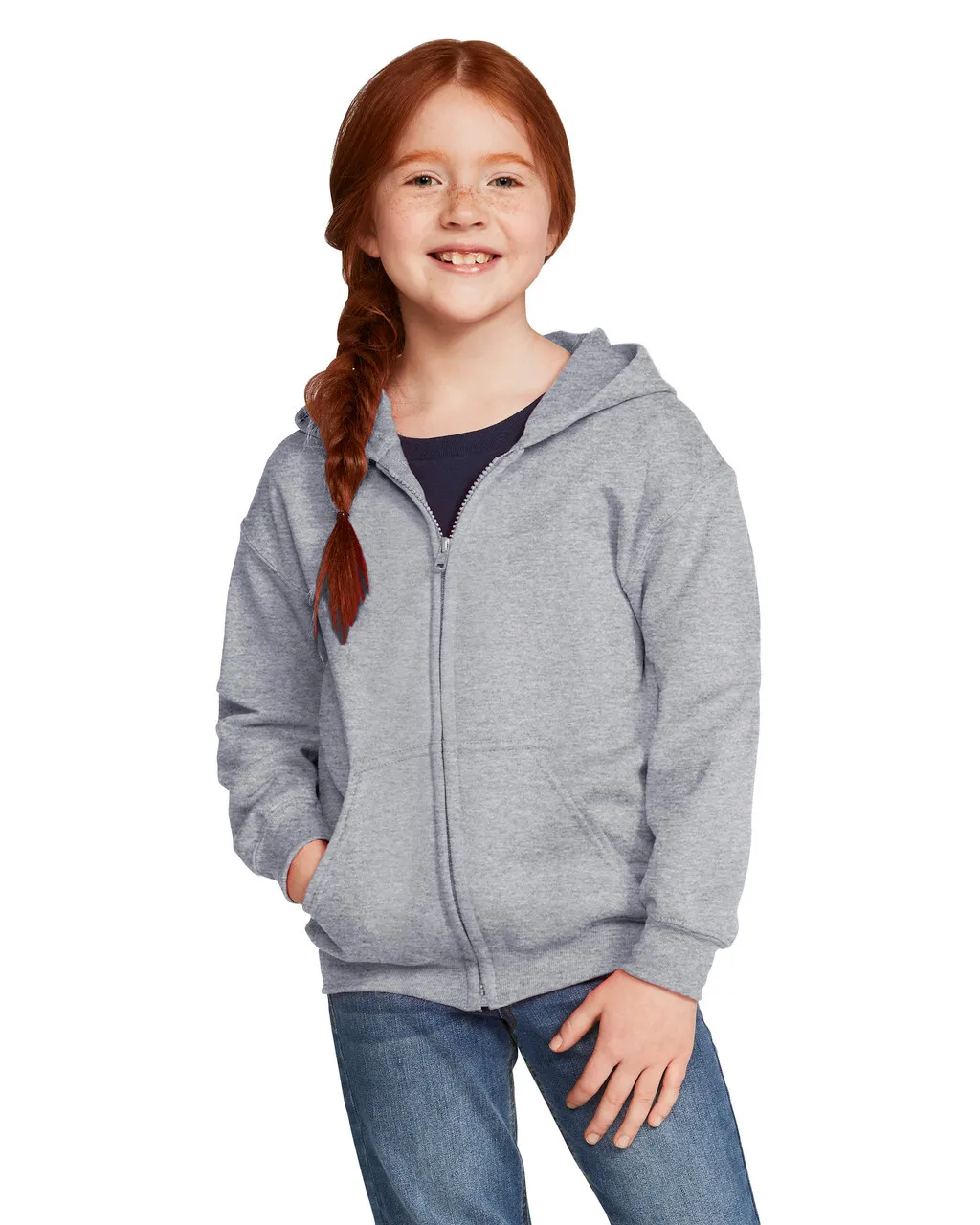 Youth Full Zip Hooded Sweatshirt – Gildan® 18600B